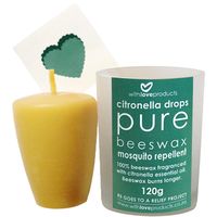 With Love Products Citronella Drops Beeswax Candle